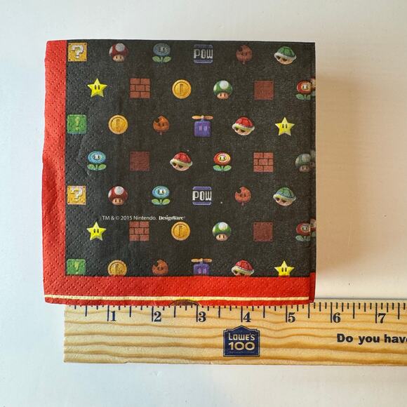 Mario Party Pack Plates & Napkins Birthday Nintendo Goody Bags Treat - Picture 2 of 10